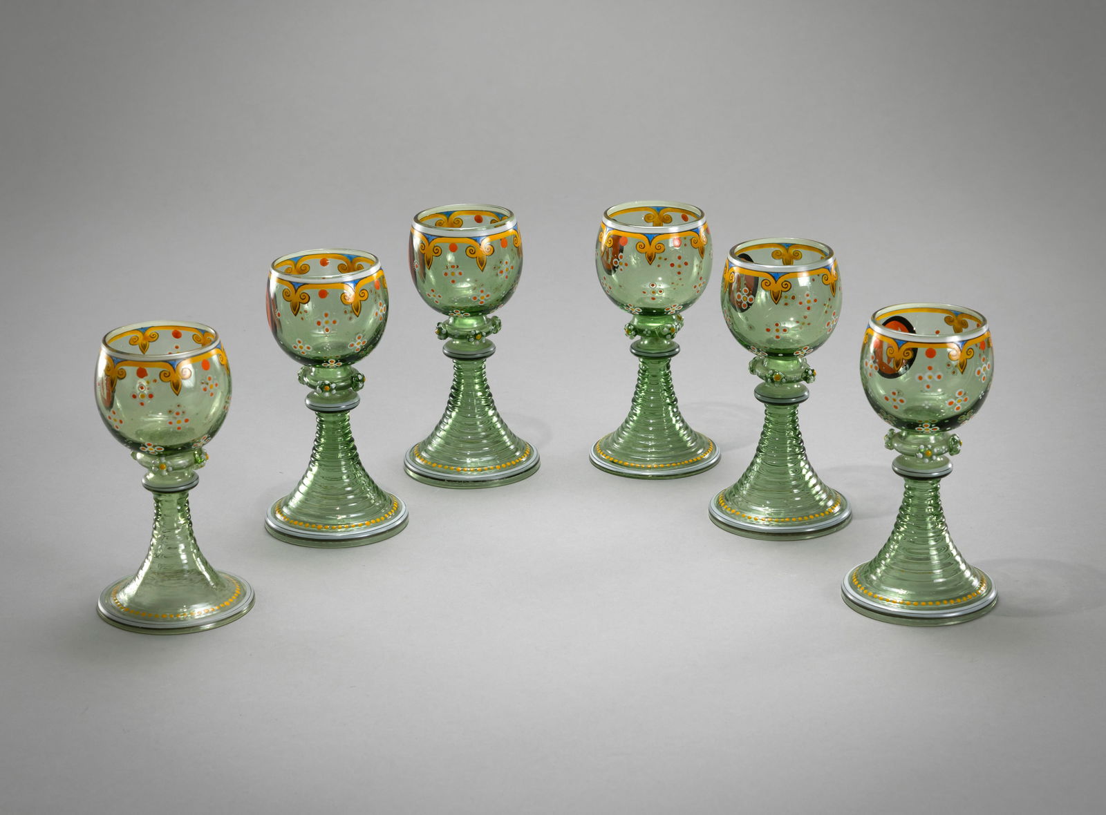 SIX RUMMER GLASSES - 2