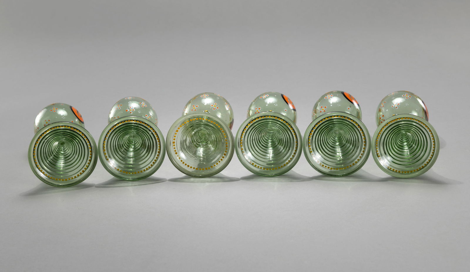 SIX RUMMER GLASSES - 4