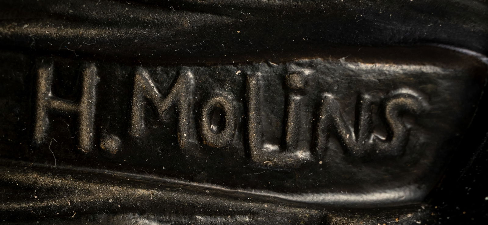 HETTIER & VINCENT ART DECO GLASS PANEL TABLE LAMP - 3