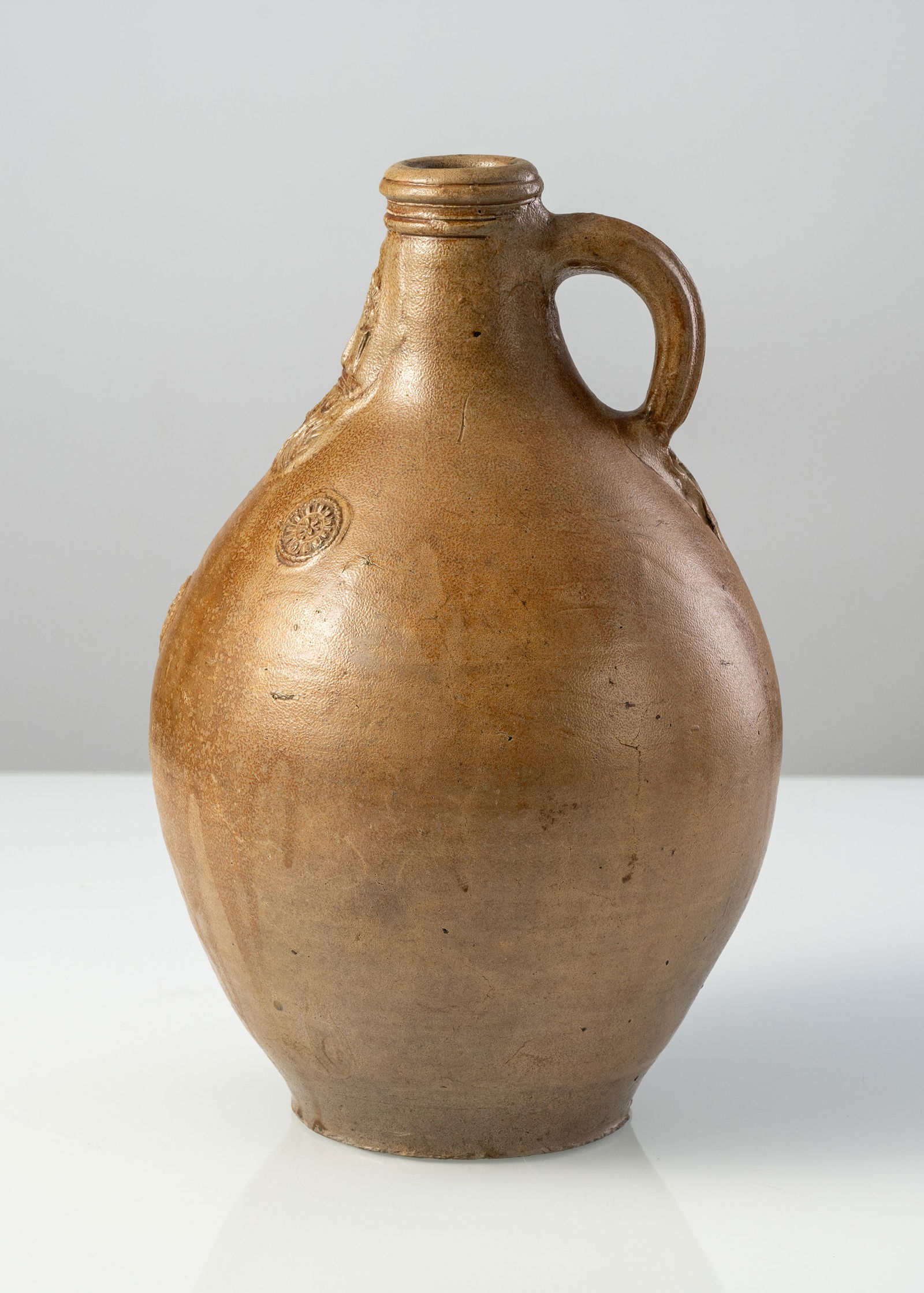 A LARGE RHENISH STONEWARE "BARTMANNS" JAR - 2