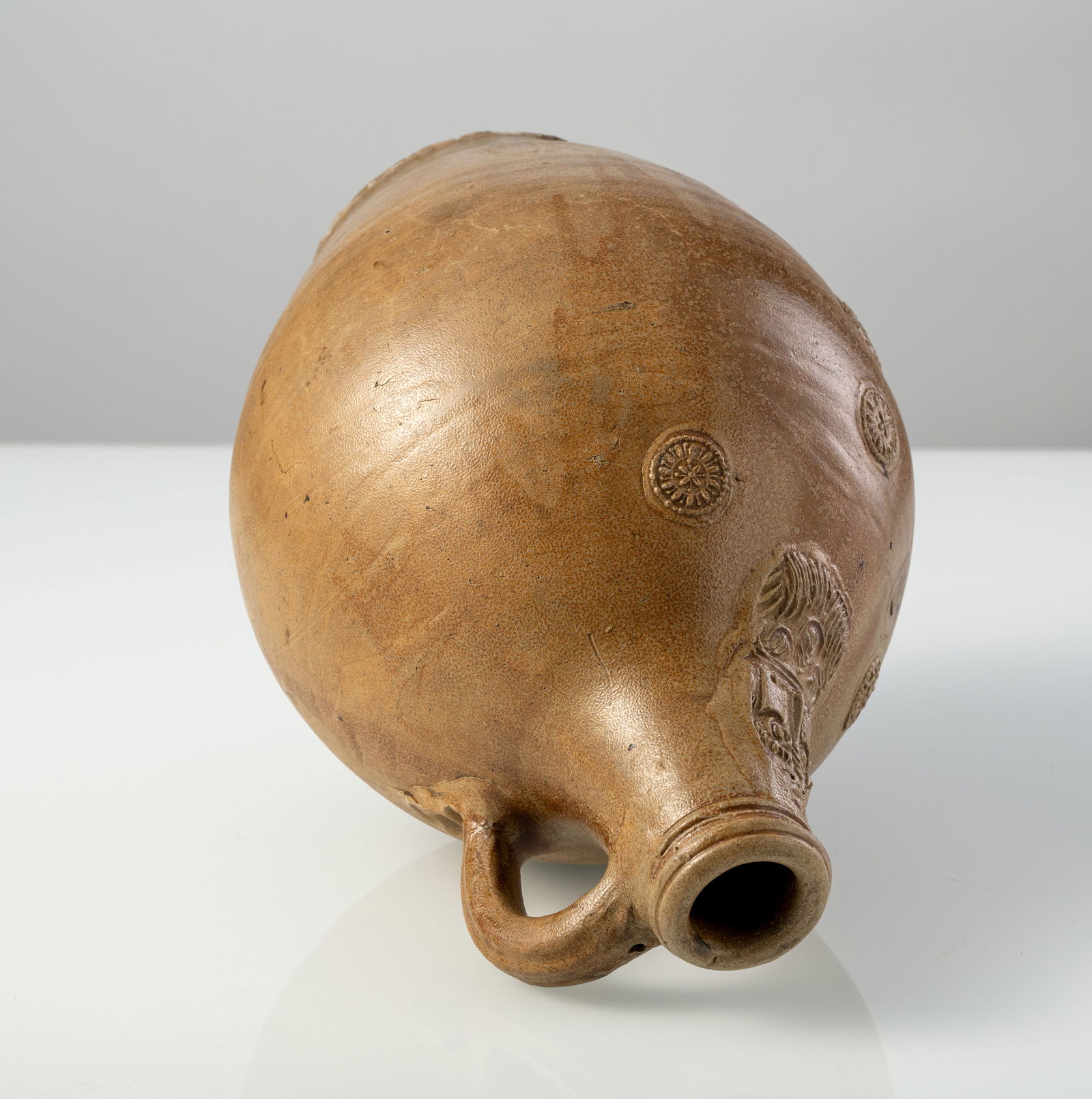 A LARGE RHENISH STONEWARE "BARTMANNS" JAR - 4