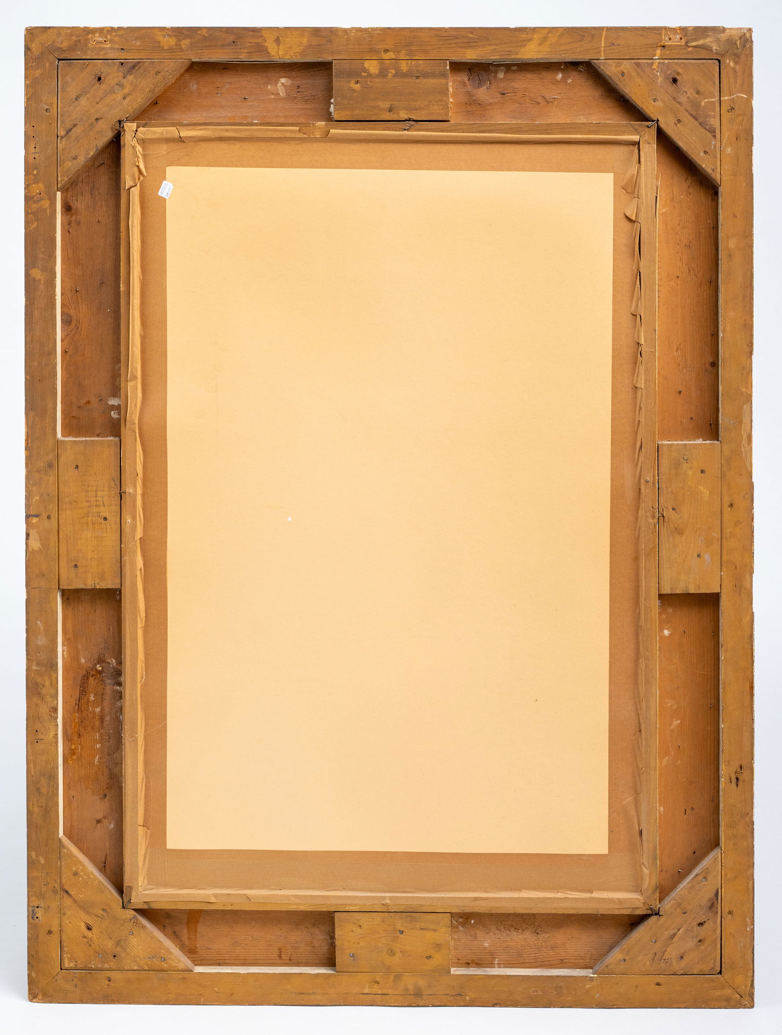 A DECORATIVE GILT FRAME WITH MIRROR GLASS - 2
