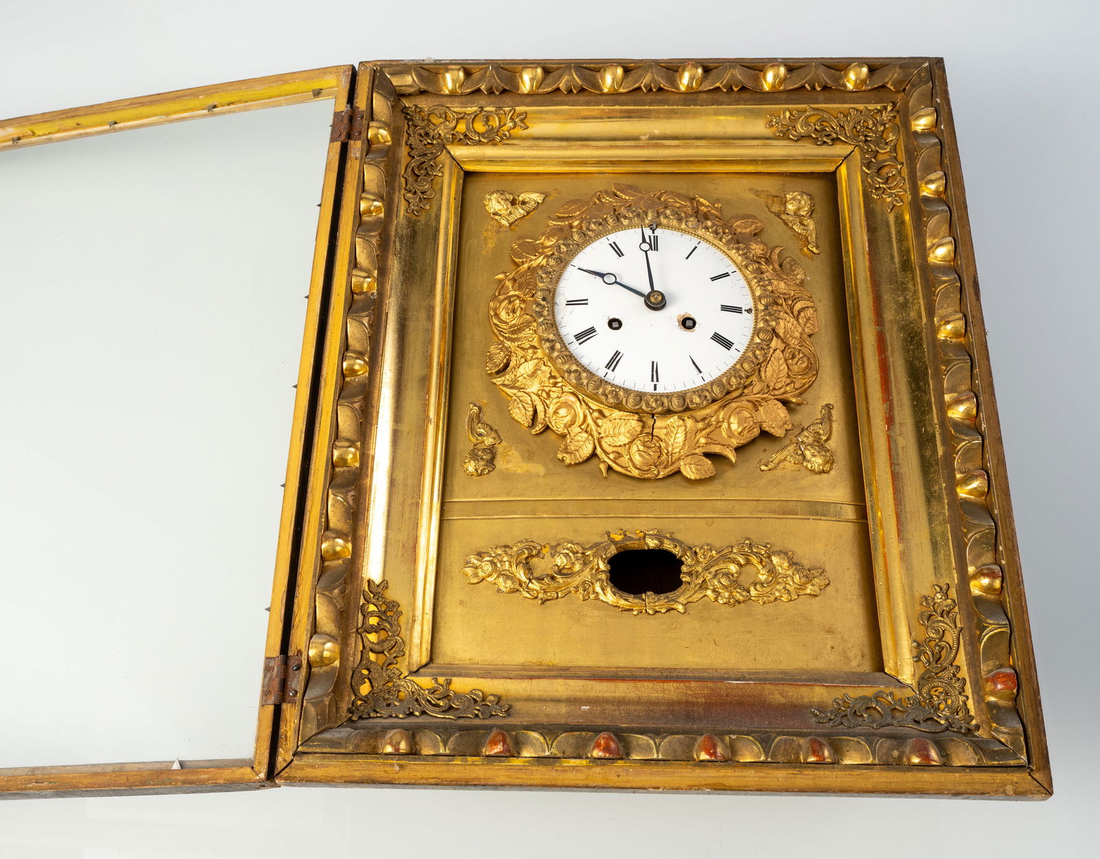 AN AUSTRIAN RECTANGULAR WALL CLOCK - 2