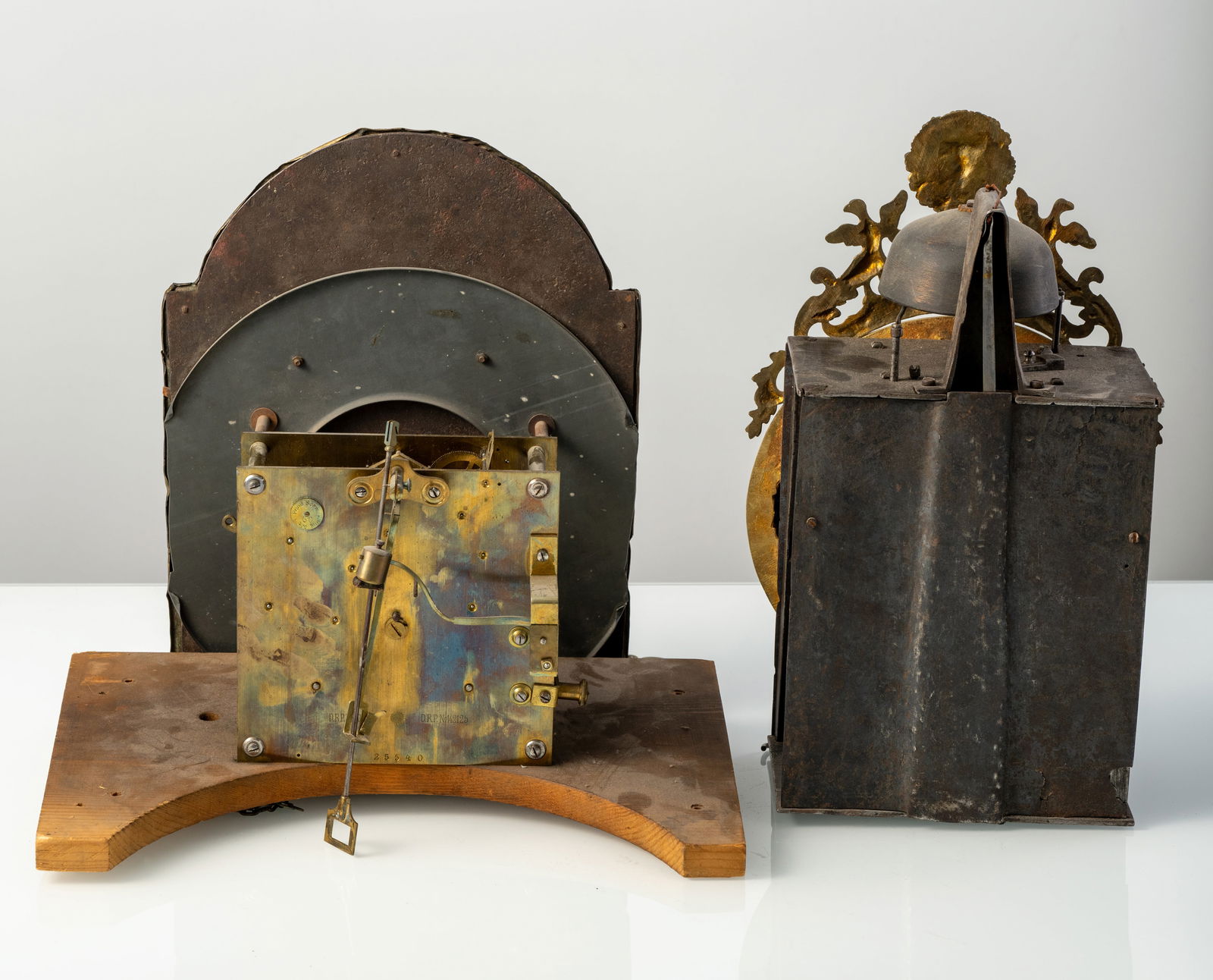 A WALL CLOCK AND A CLOCKWORK FOR LONG CASE CLOCKS - 5