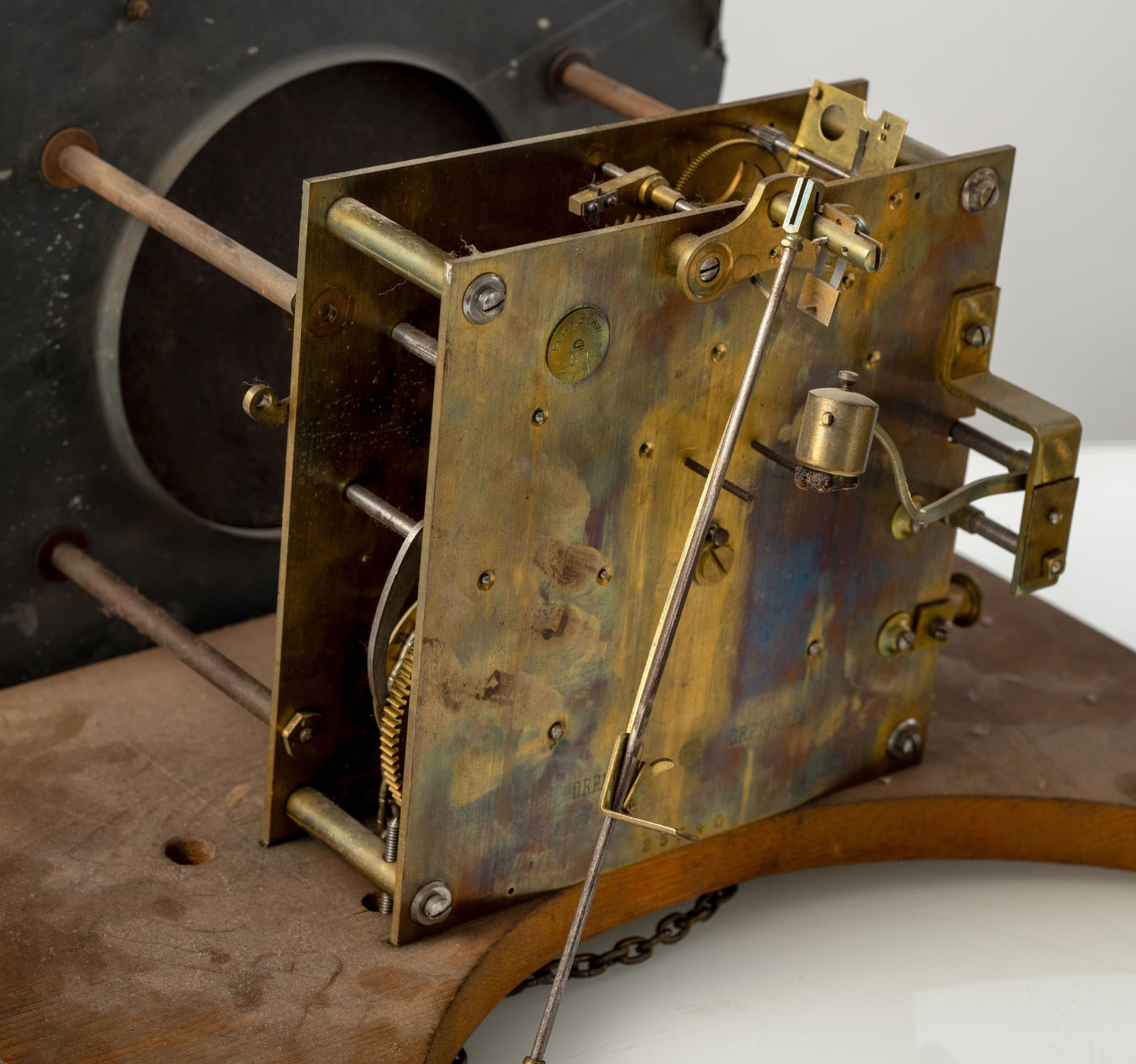 A WALL CLOCK AND A CLOCKWORK FOR LONG CASE CLOCKS - 7