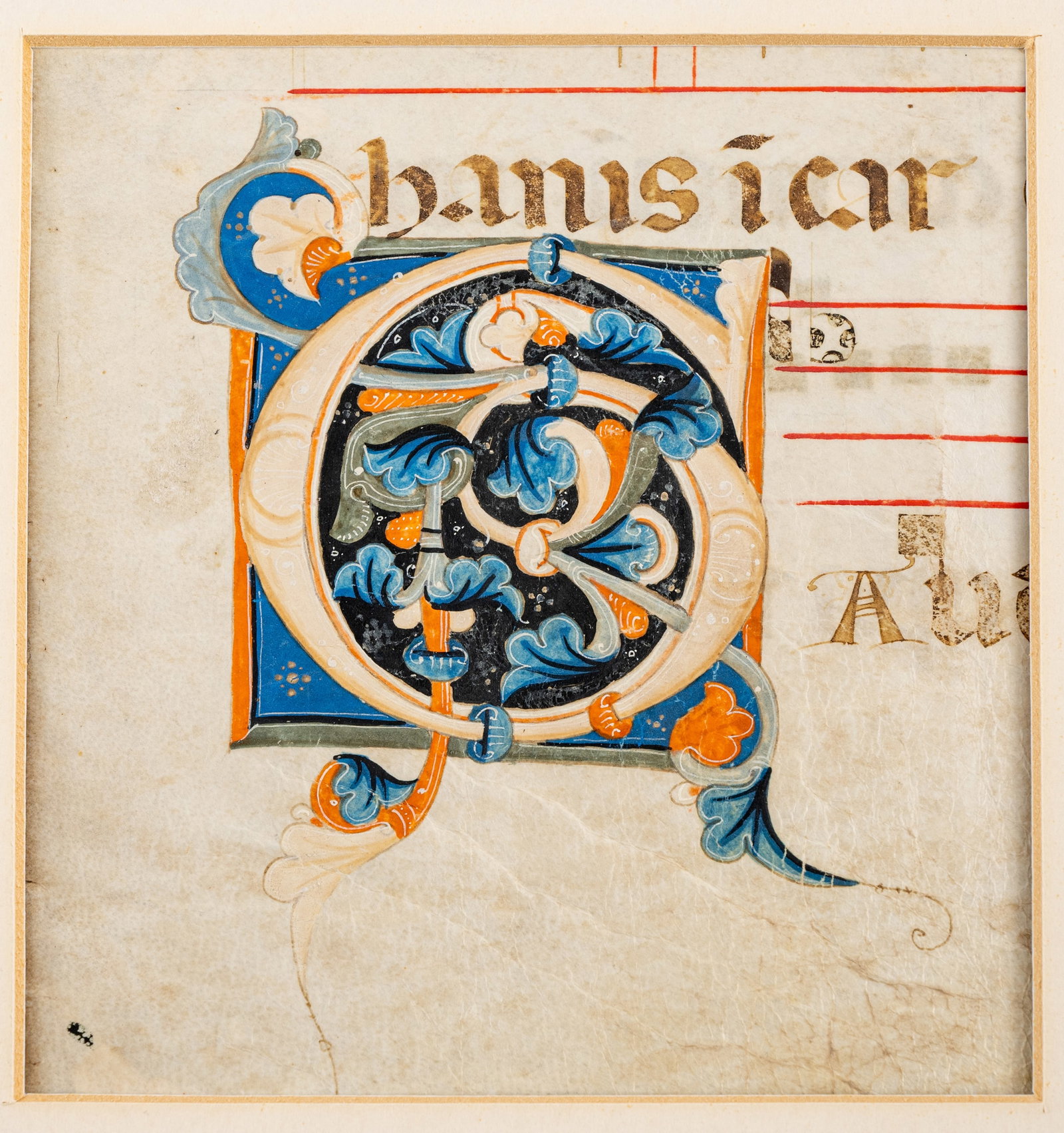 Three Cutouts form Antiphonals with Initials - 4