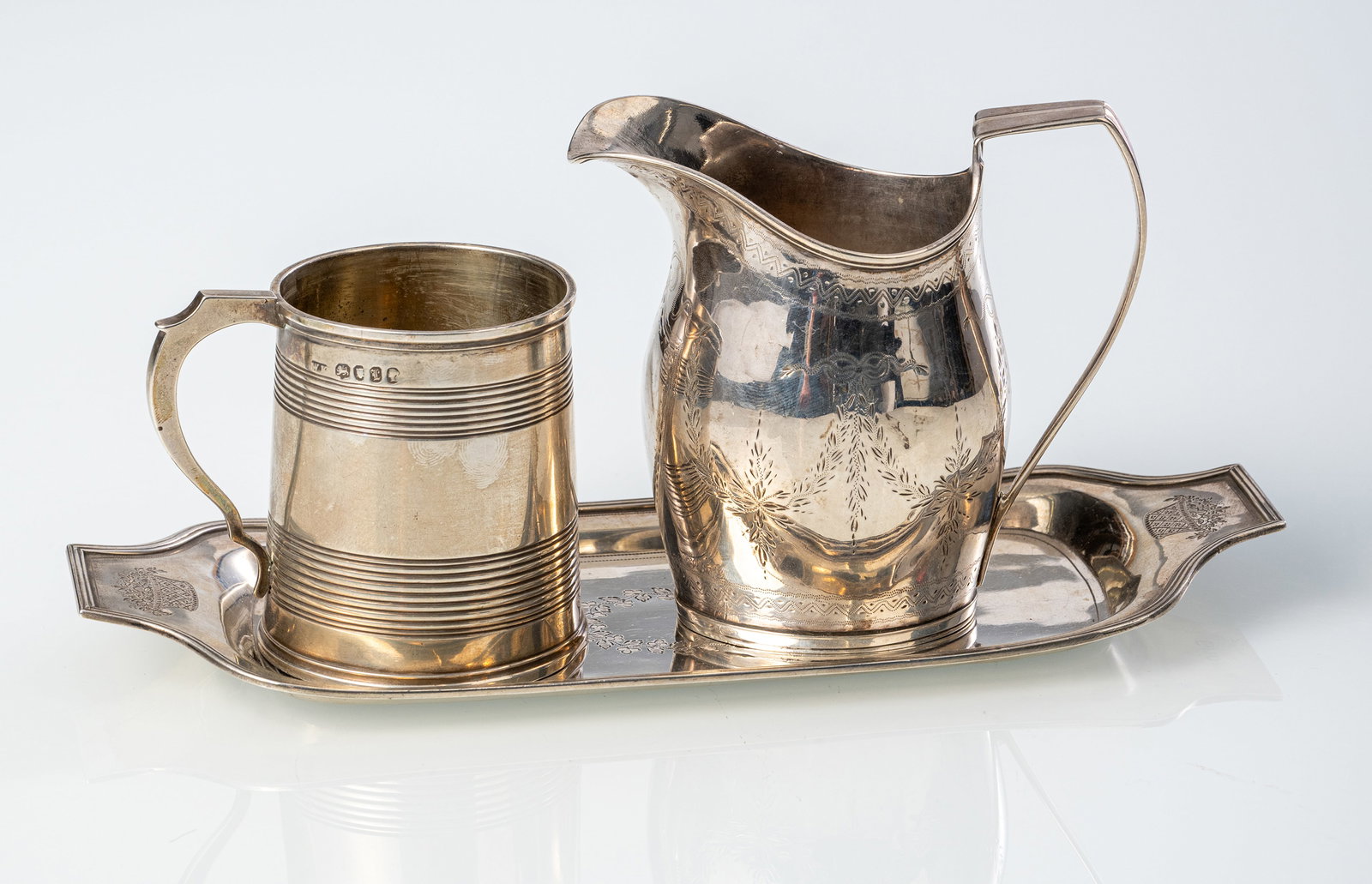 A SMALL TRAY, A BEAKER AND A MILK POT - 2
