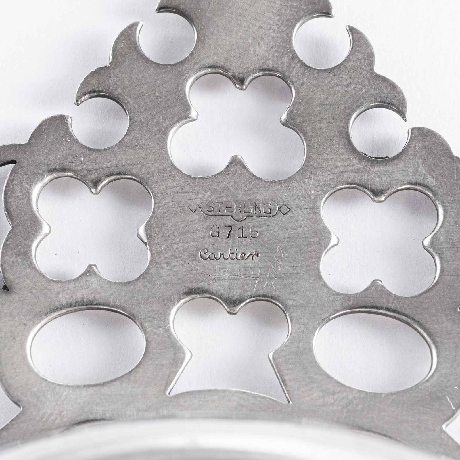 A CARTIER SILVER SMALL BOWL - 4