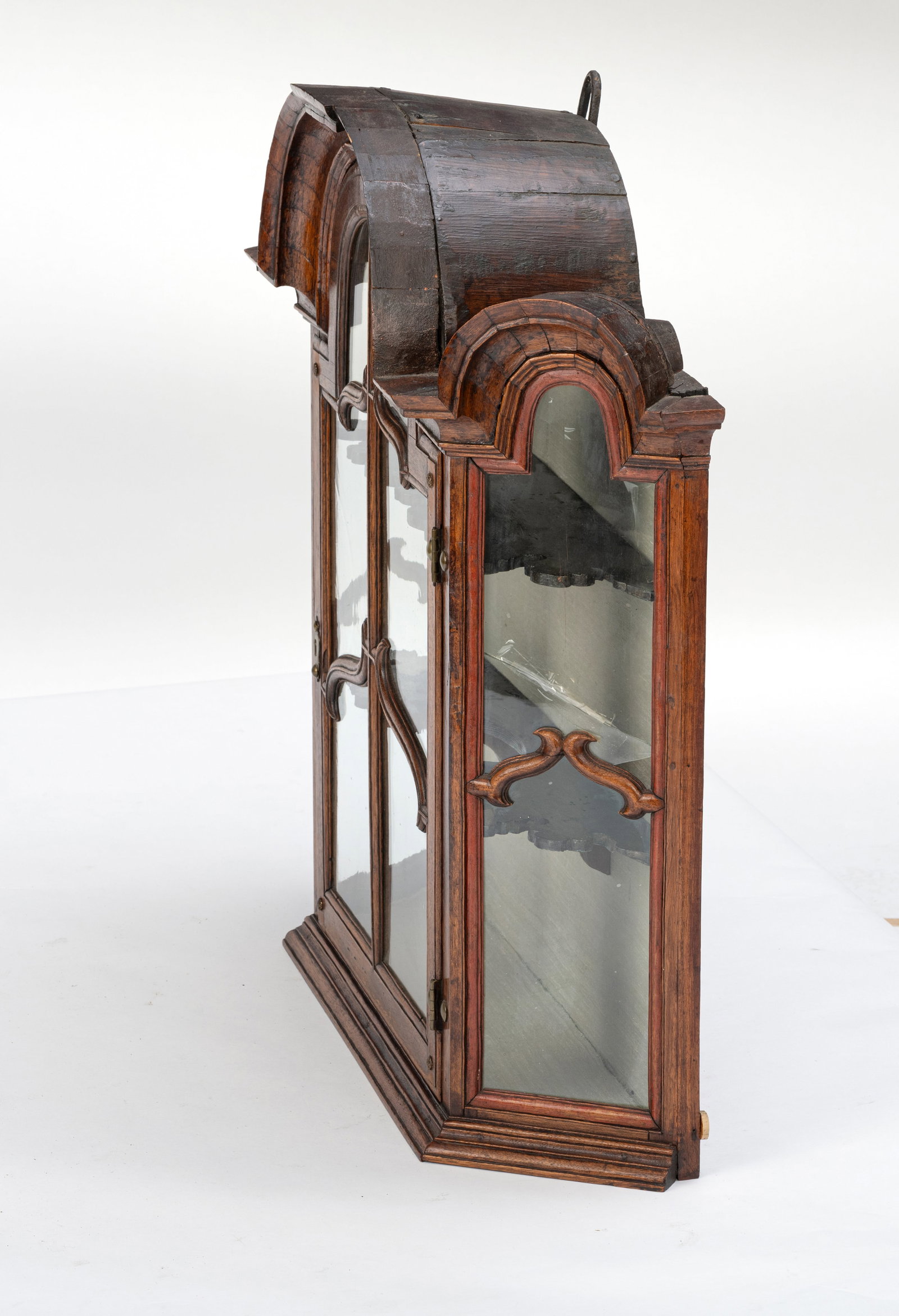 A Dutch colonial mahogany hanging display case - 2