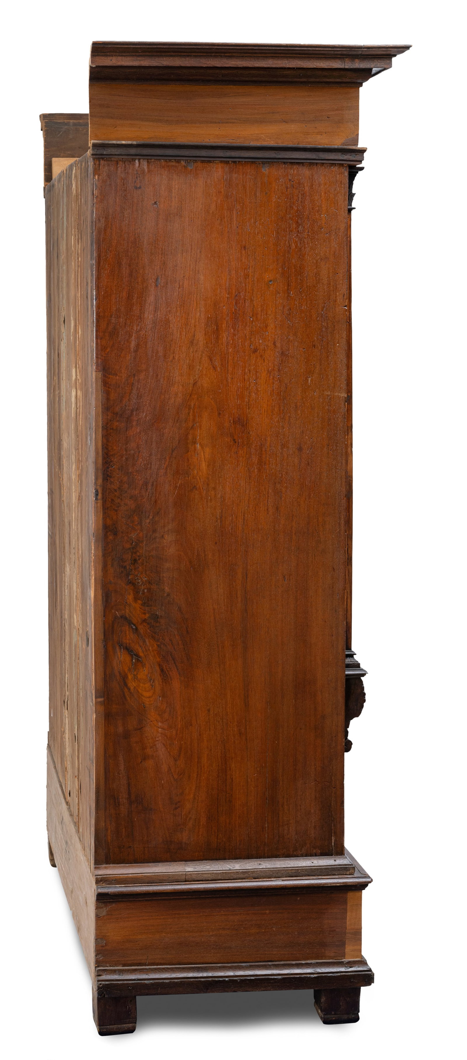 A South German walnut and oak cupboard - 3