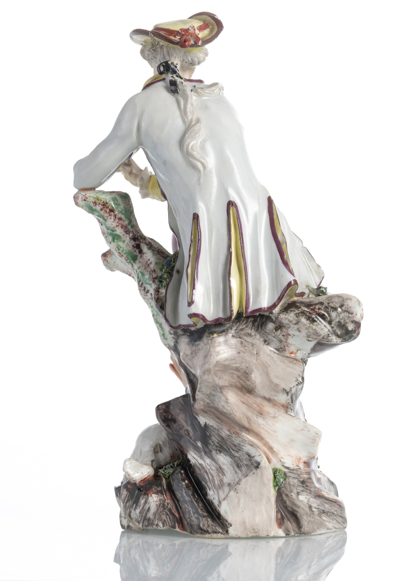 A LUDWIGSBURG PORCELAIN FLUTE PLAYER - 3
