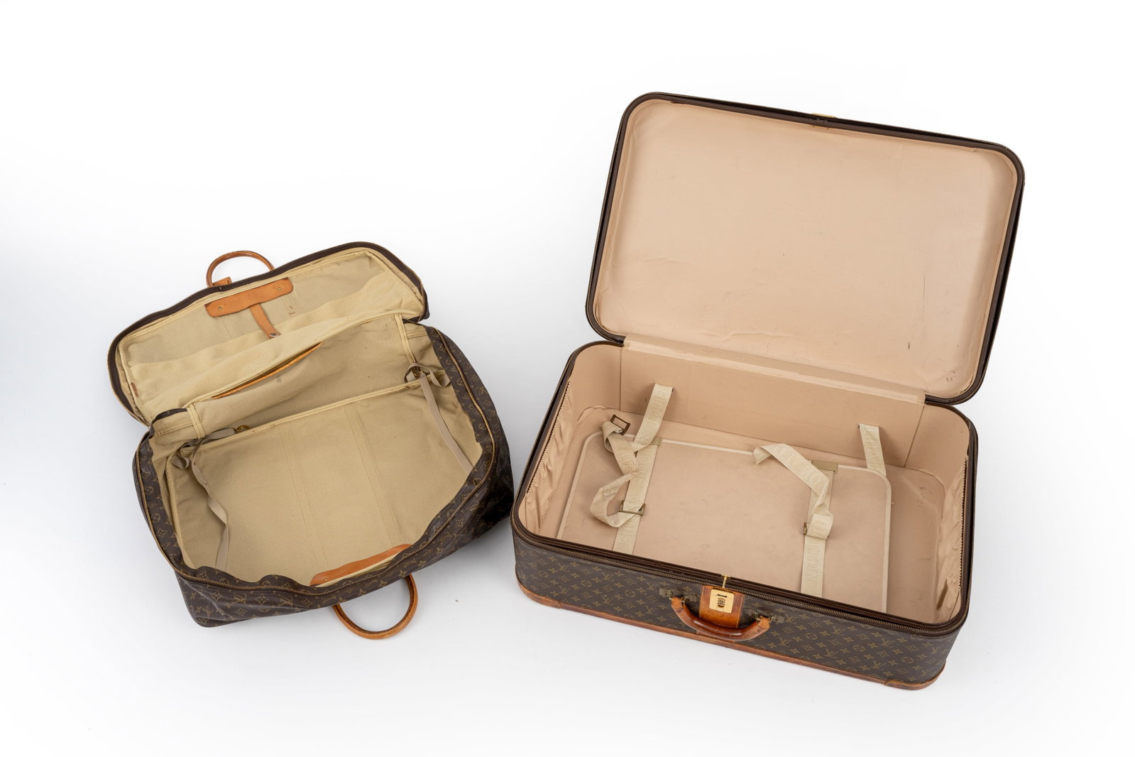 LOUIS VUITTON MONOGRAM CANVAS SUITCASE AND TRAVELLERS BAG - 5