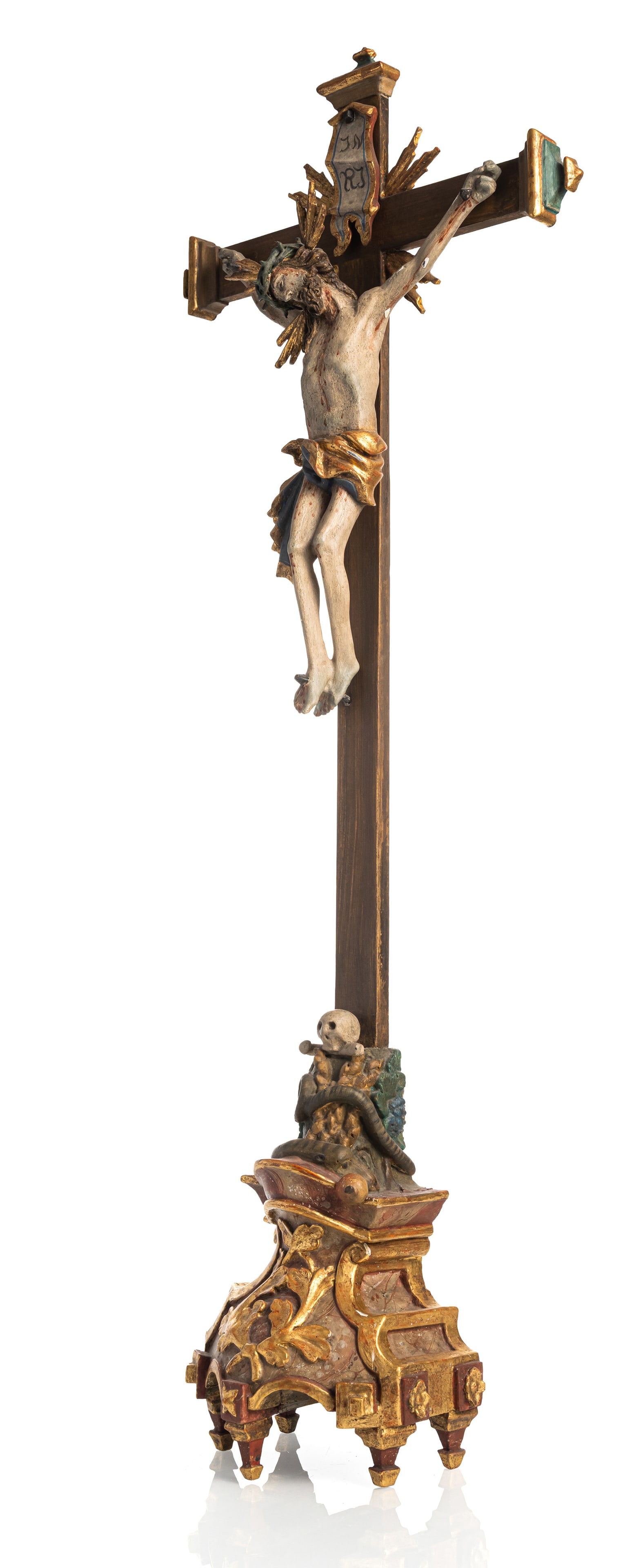 A SOUTGERMAN BAROQUE CRUCIFIX - 3