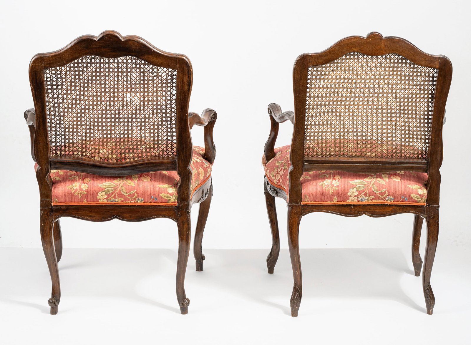 A PAIR OF LOUIS XV BEECHWOOD FAUTEUILS - 4
