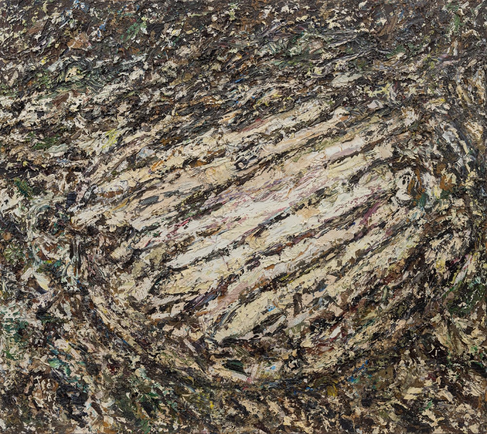 Weiss, Rudi: Weiss, Rudi Ingolstadt, 1952 76,5 x 86,5 cm, R. "Spargel", 1988. Oil on masonite. Signed, dated and inscribed "88/17" on the reverse. Private collection, Süddeutschland. Weiss, Rudi Ingolstadt,