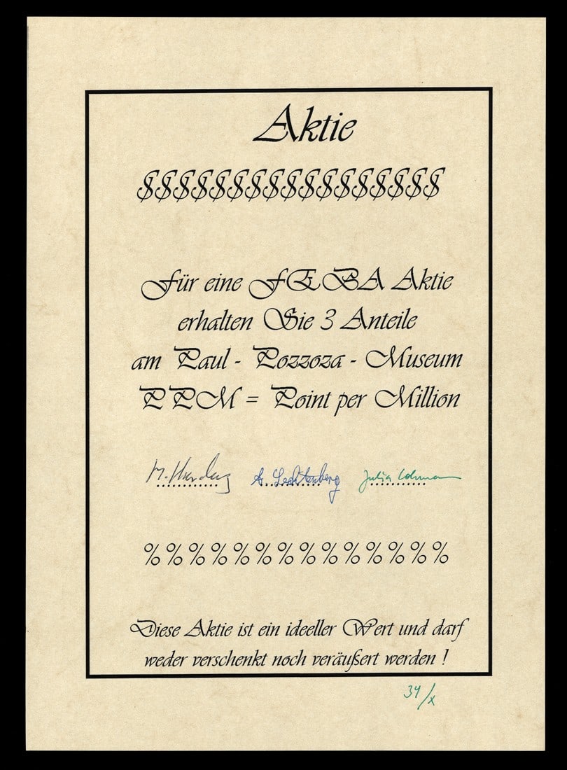 Convolute: "Paul Pozozza Museum" - 4