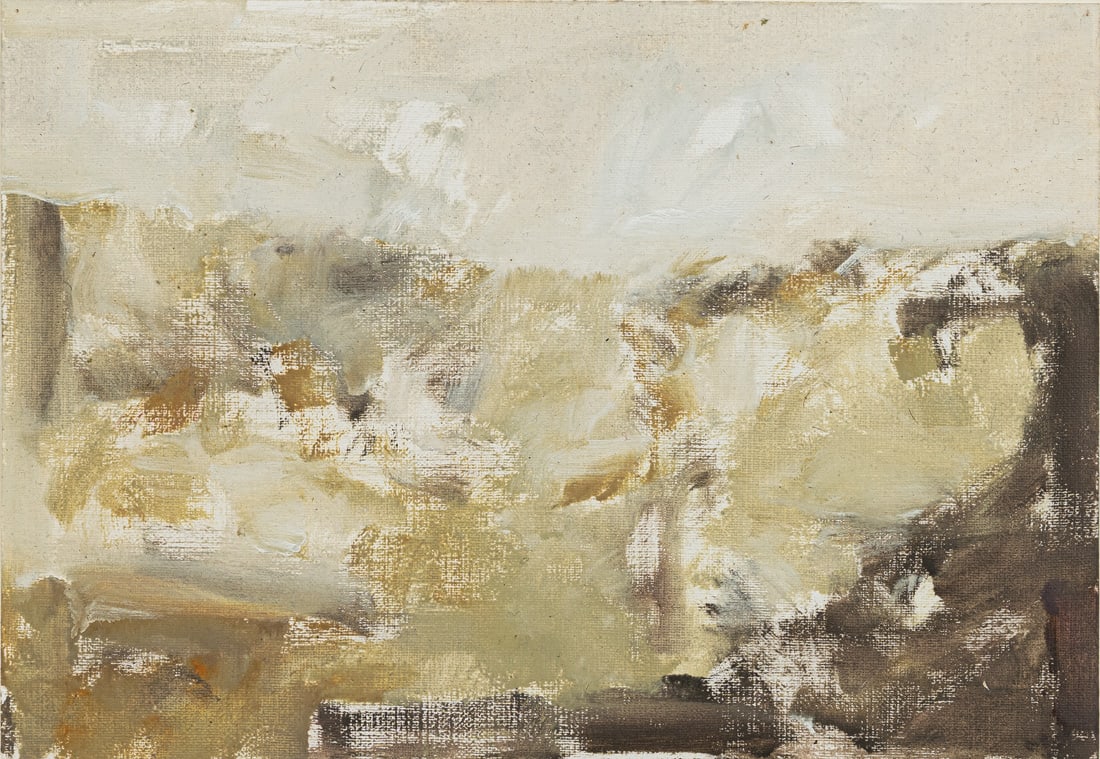 Kohl, Thomas: Kohl, Thomas Düsseldorf, 1960 Je 20 x 28,5 cm, R. 2 works: Stromboli, 1993. Oil on cardboard. Signed and dated on the reverse. Add.: Unknown. Untitled, 1996. Pastel on paper. Signed and dated on