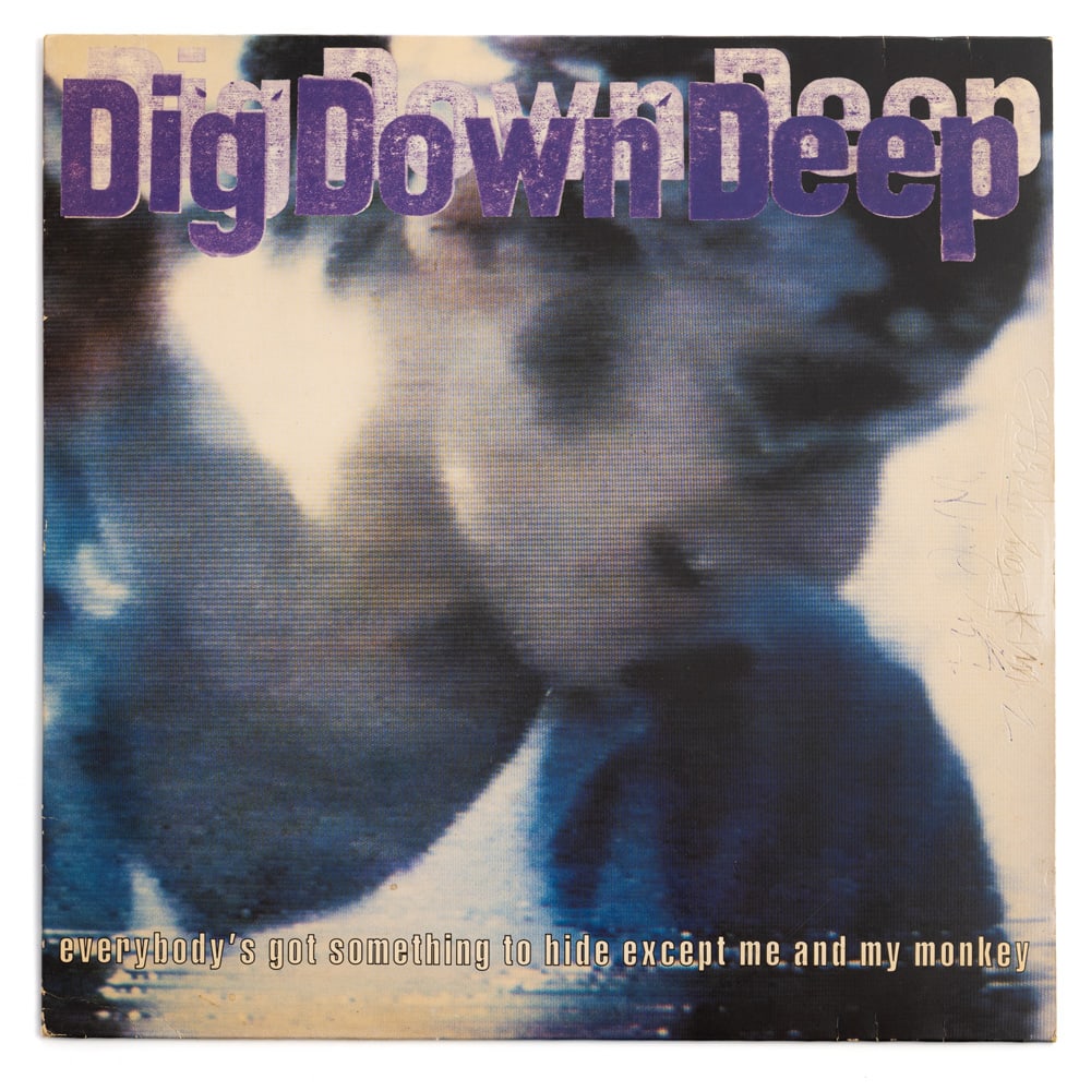 Dahn, Walter: Dahn, Walter St. Tönis, 1954 - Köln, 2024 Coverformat: 31 x 31 cm "Dig Down Deep", 1990. Vinyl record with cover. Signed in ballpoint pen on the right, titled and dated in print. Collection