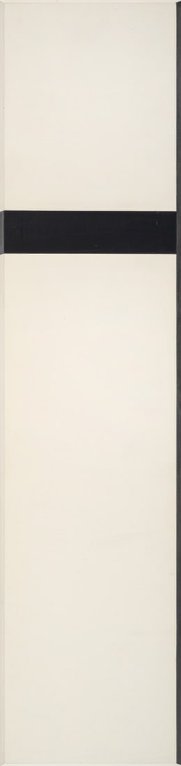 Gasquet, Jean-Michel: Gasquet, Jean-Michel Nimes, 1929 - Burgundy, 2023 90 x 20 cm, o. R: Untitled, 1997. Acrylic lacquer on hardboard. Signed in felt-tip pen on the reverse and dated on a gallery label. Galerie