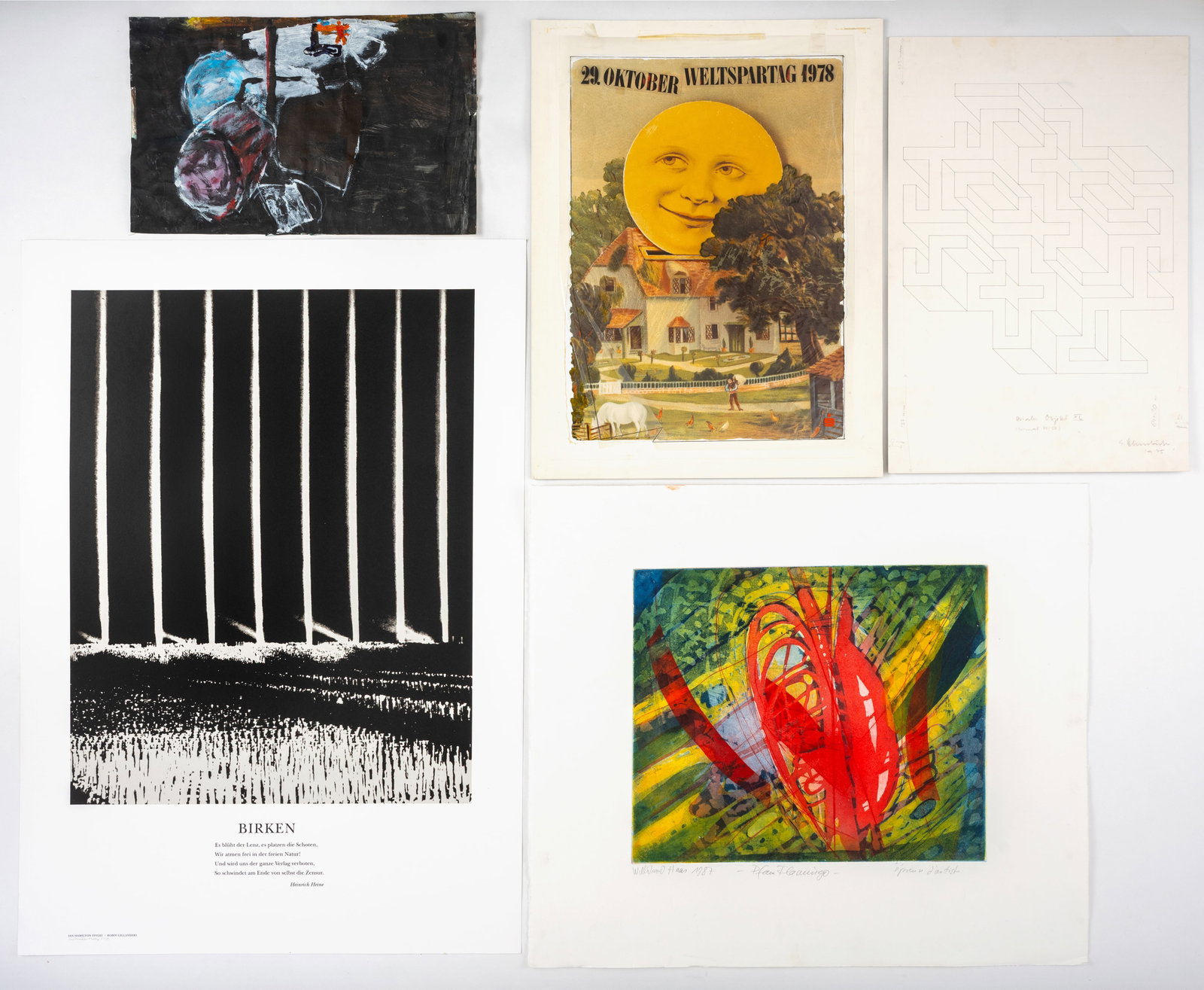 Convolute: 18 works on paper and graphic works - 6