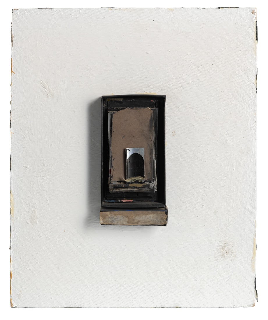 Mack, Jürgen: Mack, Jürgen Stuttgart, 1931 Versch. 2 works: "Objektbild", 1994; untitled, 1997. Collaged mixed media on cardboard. Both signed and dated on the reverse. Private collection,