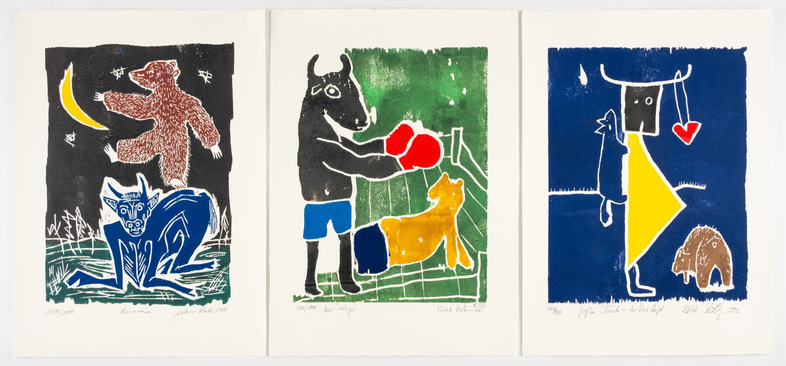 Portfolio: "Bulle und Bär", 1999 - 2