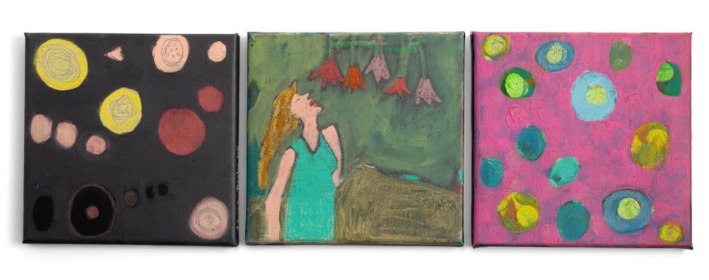 Riske, Agnes: Riske, Agnes * 1947 Je 20 x 20 cm, o. R. 3 works: Untitled, 2007; 2008. Acrylic on canvas. All signed and dated. Private collection, Süddeutschland. Riske, Agnes * 1947 Je 20 x 20 cm, o. R. 3