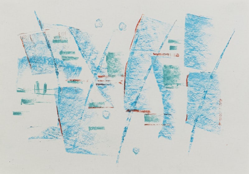 Dambacher, Walter: Dambacher, Walter Stuttgart, 1911 - 1997 21 x 29,5 cm, R. Composition. Crayon on paper. Private collection, Baden-Württemberg. Dambacher, Walter Stuttgart, 1911 - 1997 21 x 29,5 cm, R.