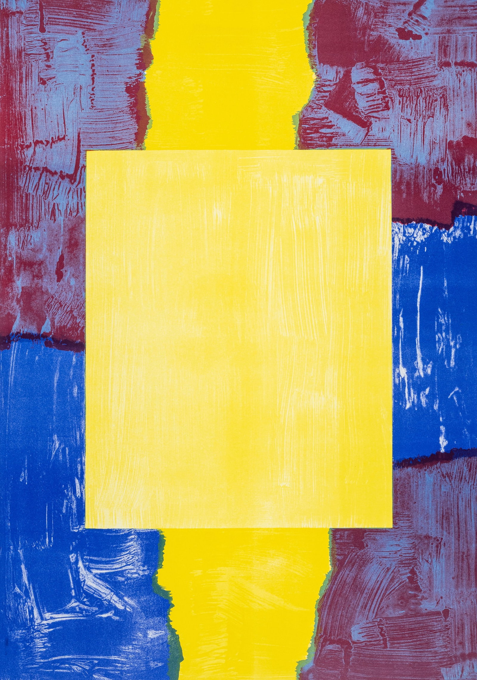 Erben, Ulrich: Erben, Ulrich Düsseldorf, 1940 Blattgröße: 100 x 70 cm, o. R. Untitled, 1996. Lithograph on wove paper from "GRENZgänger - 10 Künstler zu Heine". Signed, dated and numbered