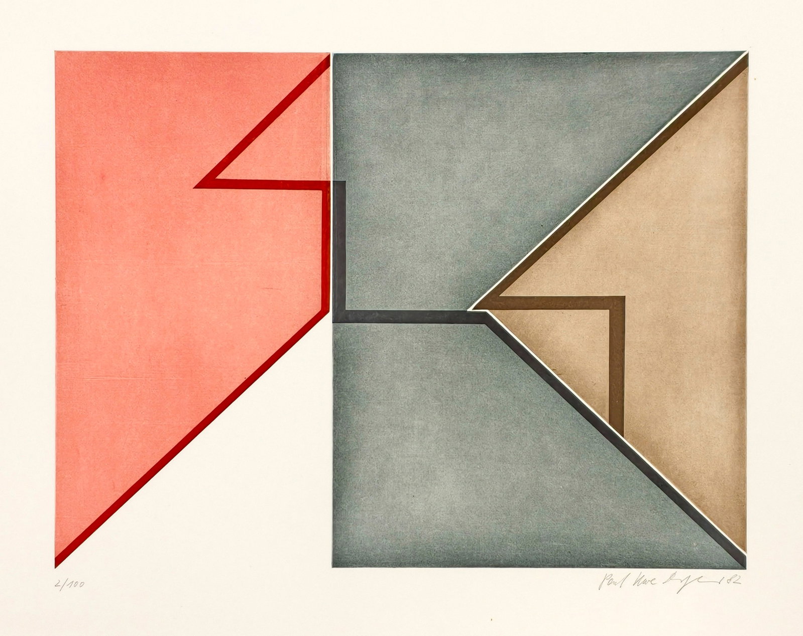 Dreyer, Paul Uwe: Dreyer, Paul Uwe Osnabrück, 1939 - Stuttgart, 2008 Blattgröße: 50 x 70 cm, o. R. "Drei Stücke", 1982. Etching on wove paper. Signed, dated and numbered 2/100. Rumig, R54-1982.