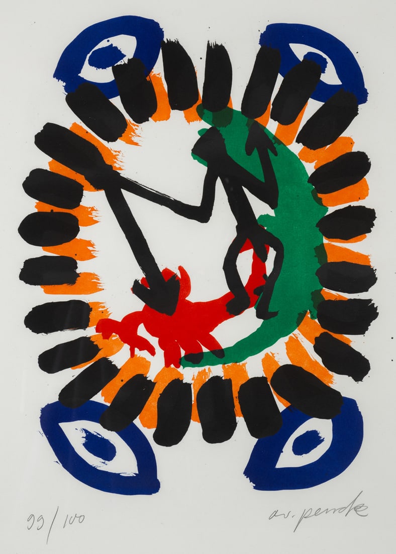 Penck, A.R., d.i. Ralf Winkler: Penck, A.R., d.i. Ralf Winkler Dresden, 1939 - Zürich, 2017 Blattgröße: 65,5 x 50 cm, R. Animal time, 1992. Lithograph on wove paper. Signed and numbered 99/100. Private property,