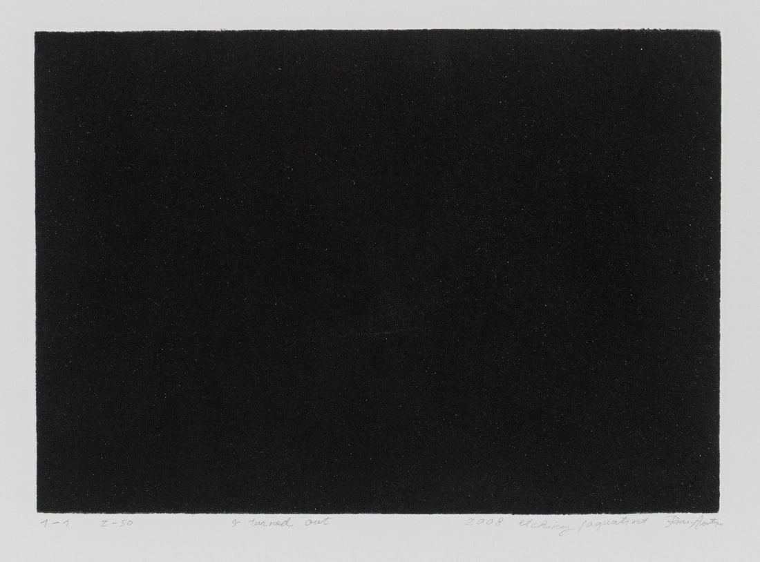 Avotins, Janis: Avotins, Janis Riga, 1981 14,5 x 20,5 cm, R. "I turned out", 2008. Etching on wove paper. Signed, dated, inscribed and numbered 1-1, 2-50. Kestner Gesellschaft, Hanover. Privatel property,