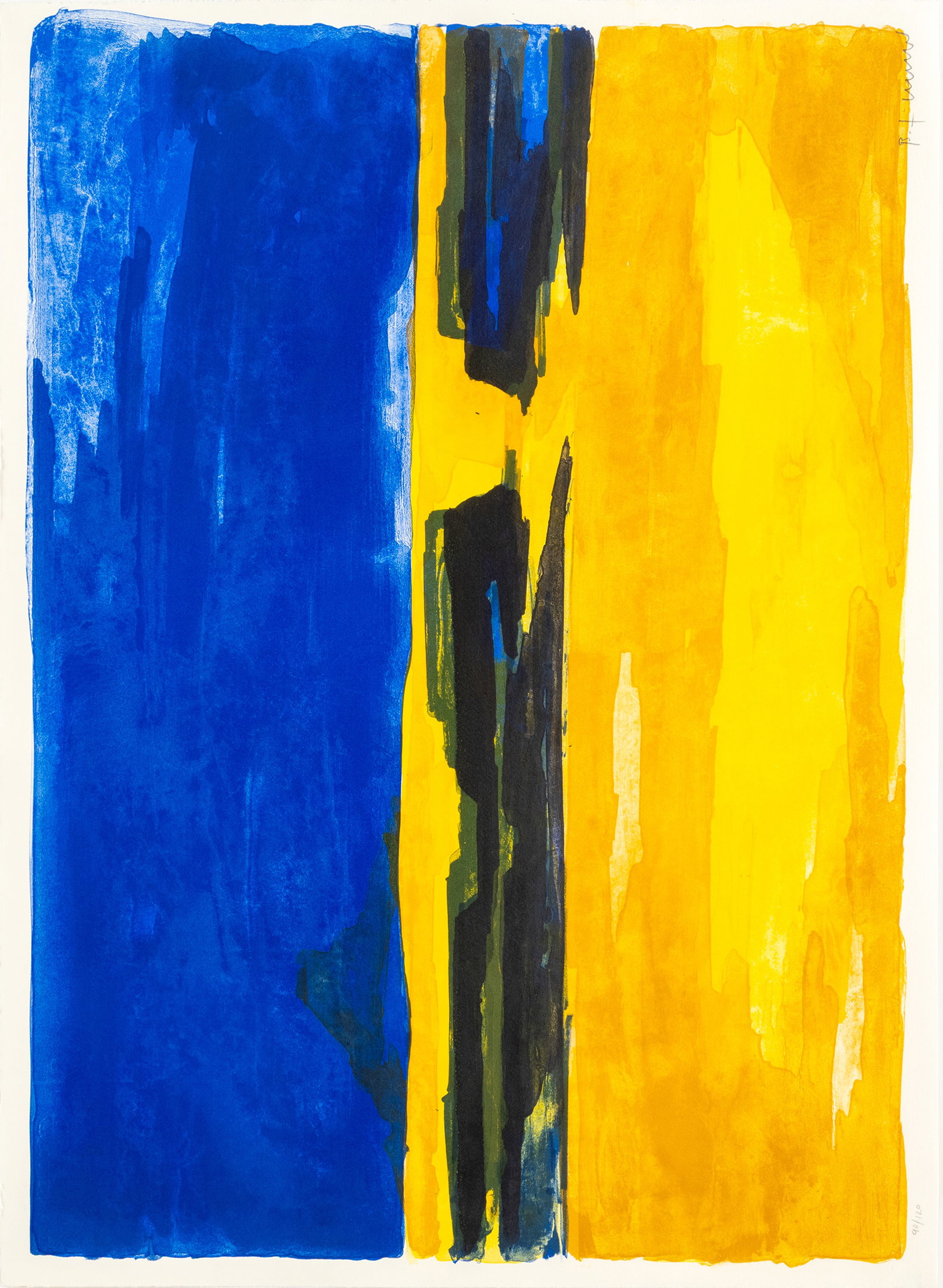 Zimmer, Bernd: Zimmer, Bernd Planegg/München, 1948 56 x 76 cm 2 works: "Namib Düne"; "Namib Düne II", 2000. Lithograph on wove paper. Both signed and numbered 90/120, 6/120. Corporate collection, Germ