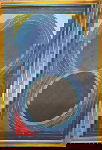Syed Haider Raza (Indian, 1922–2016): Syed Haider Raza was a prominent Indian modernist painter celebrated for his abstract works rooted in Indian spirituality and symbolism. A founding member of the Progressive Artists’ Group, Raza’s