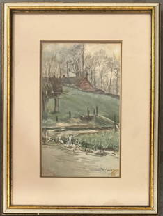 Anton Mauve (Dutch, 1838–1888): Anton Mauve was a Dutch realist painter associated with the Hague School, best known for his tranquil pastoral scenes and sensitive depictions of rural life. A master of watercolor and oil, Mauve’s