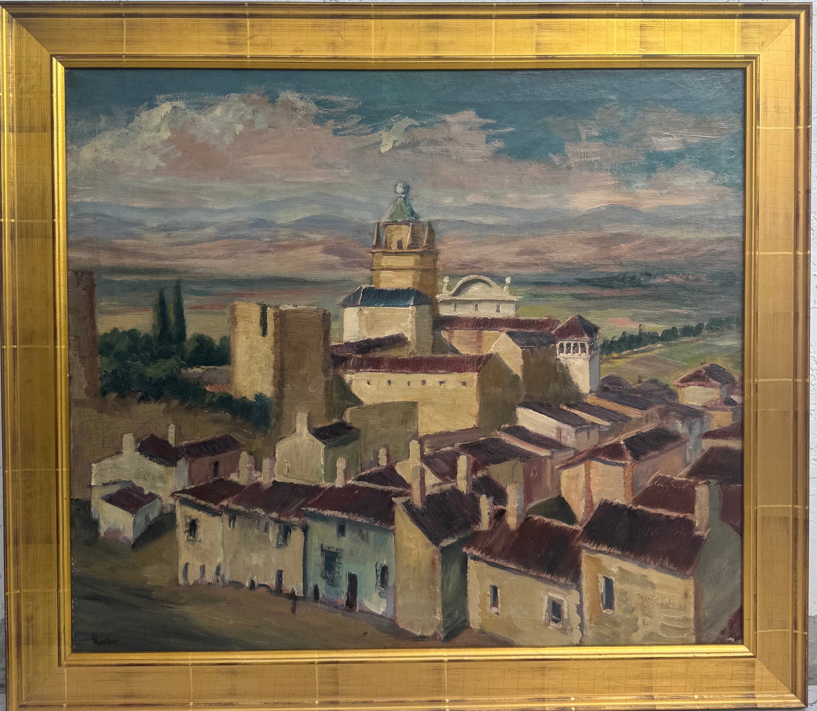 Max Kuehne (American, 1880–1968): Max Kuehne was an American painter and decorative artist known for his landscapes, still lifes, and innovative gilded panels. Influenced by both American Impressionism and European modernism, his pain