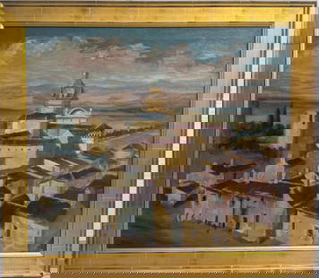 Max Kuehne (American, 1880–1968): Max Kuehne was an American painter and decorative artist known for his landscapes, still lifes, and innovative gilded panels. Influenced by both American Impressionism and European modernism, his pain