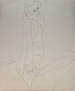 John Lennon (British, 1940-1980): John Lennon was a British musician, singer, songwriter, and artist best known as a founding member of The Beatles. While primarily celebrated for his musical legacy, Lennon was also a visual artist wh