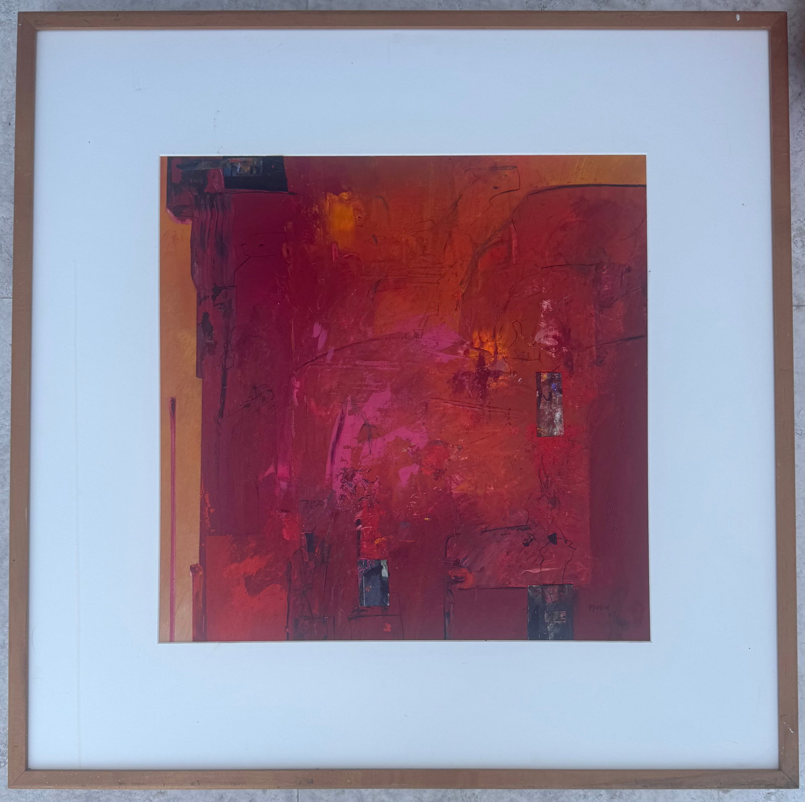 Orhon Mubin (Turkish, 1924-1981): Orhon Mubin was an innovative Turkish modernist whose work explored abstraction through texture, structure, and unconventional materials. Known for his experimental approach, he often incorporated col
