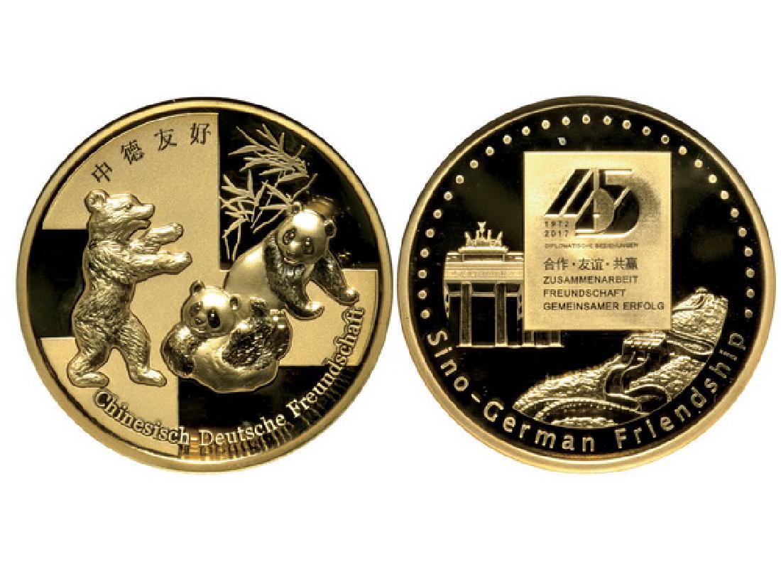 CHINA-GERMANY 2017 45th Anniversary Panda Medal (1 of 2)