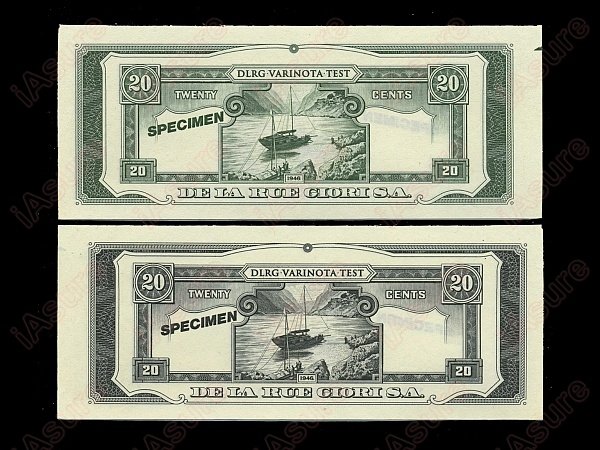 CHINA 1946 Cental Bank of China 20 Cents(2) UNC