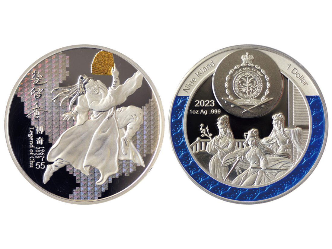 NIUE ISLAND 2023 Legend of Chu-55th Anniversary Issue (Series 1) 1 Dollar #521, 1oz .999 Silver, (1 of 1)