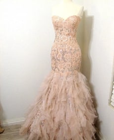 Jovani Pink Mermaid Gown