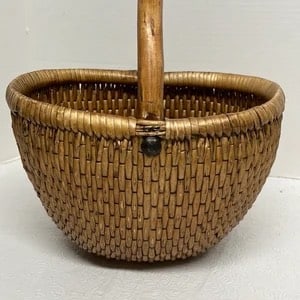 Antique Asian Bejing Hand Woven Basket (1 of 10)