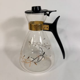 Vintage Tricolette Flameproof Glass Coffee Carafe