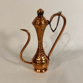 Vintage Copper Minature Oil Spout Made in Isreal