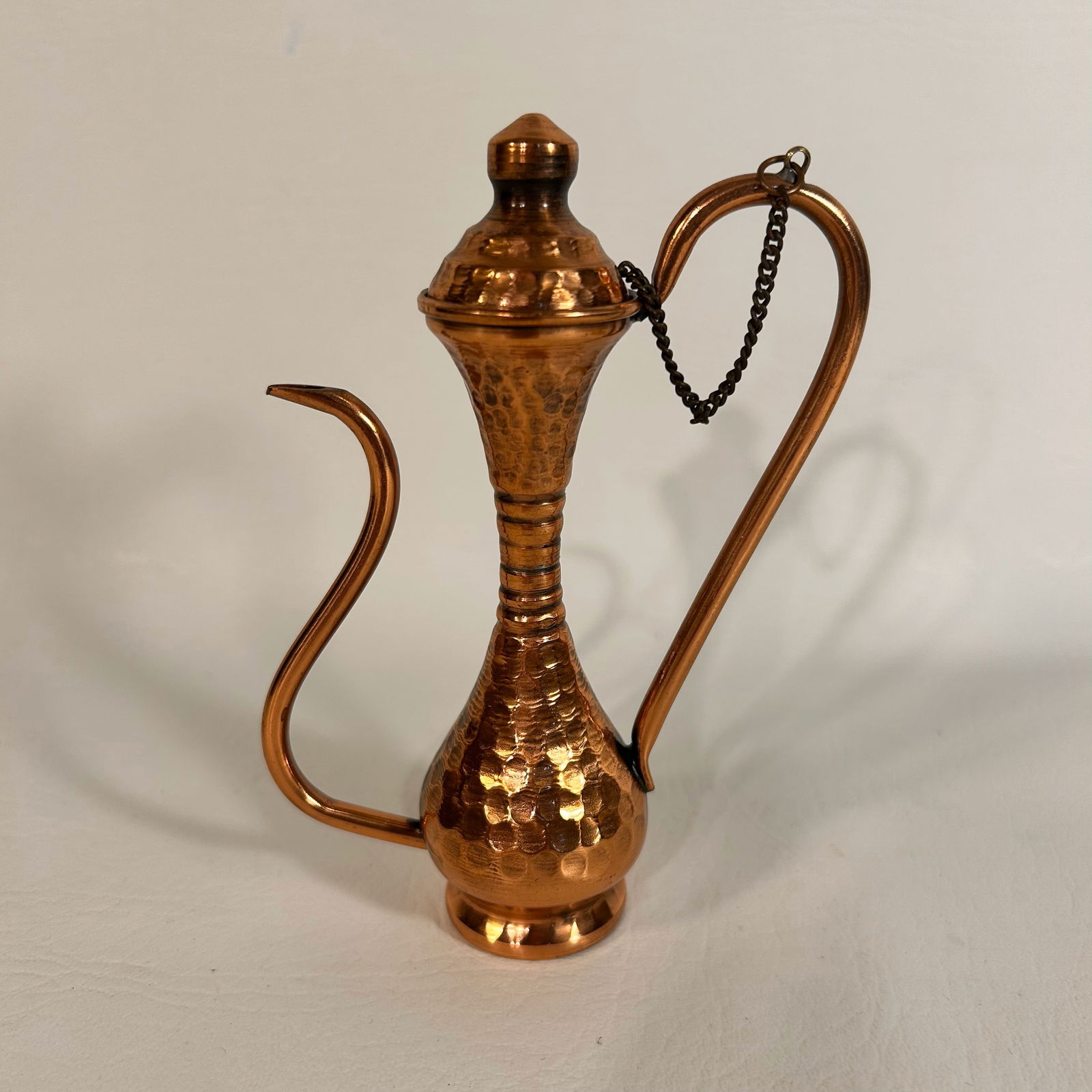 Vintage Copper Minature Oil Spout Made in Isreal (1 of 5)