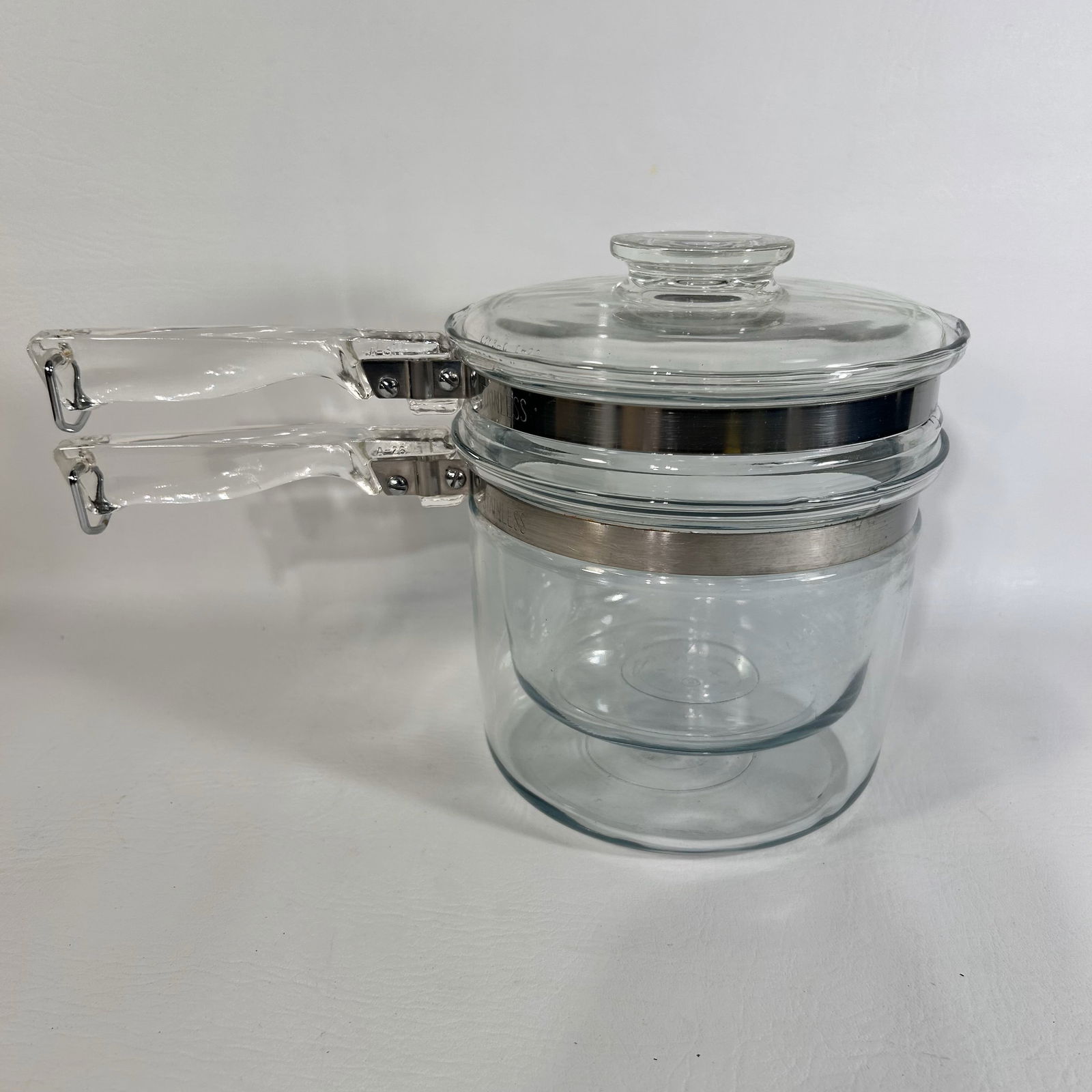 Vintage PYREX Stovetop Double Boiler Saucepan Set, USA Made (1 of 4)