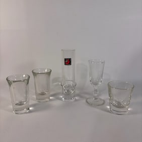 Five Misc Shot Glasses Lot