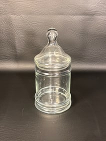 Glass Candy Dish Apothecary Jar Lidded Dish